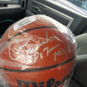 Cedric Maxwell signed basketball inscribed  "81 Finals MVP."